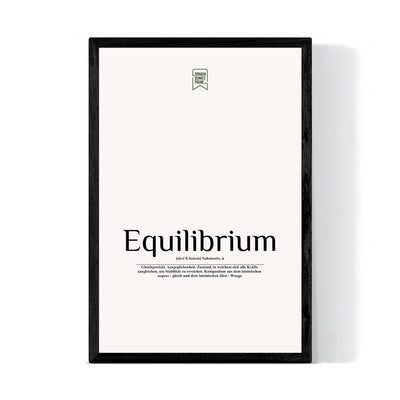 Equilibrium Wandbild - Sprachschatztruhe - Poster - Wanddeko 