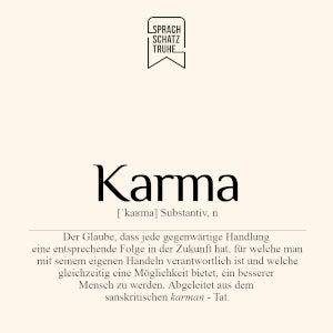 Bedeutung, Definition und Herkunft des Wortes Karma