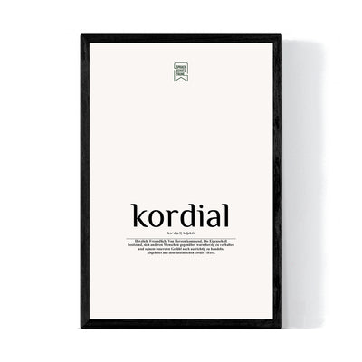 kordial Wandbild - Sprachschatztruhe - Poster - Wanddeko 