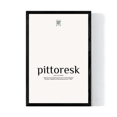 pittoresk Wandbild - Sprachschatztruhe - Poster - Wanddeko 